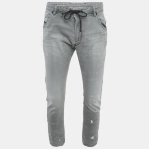 Diesel Grey Distressed Denim Jeans L Waist 34"