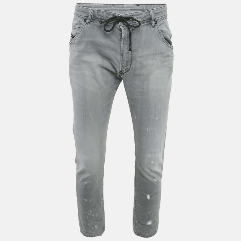 luxury-men-diesel-used-clothes-p1163179-006 Diesel Grey Distressed Denim Jeans L Waist 34"