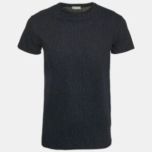 Dior Homme Blue Abstract Print Jersey Crewneck T-Shirt XS