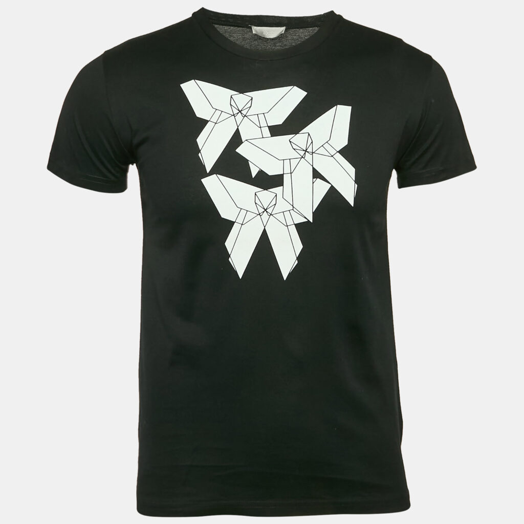 Dior Homme Black Printed Jersey Crewneck T-Shirt S
