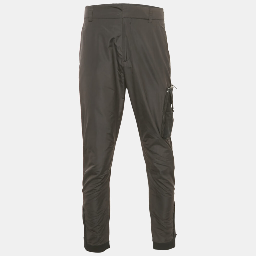 luxury-men-dior-used-clothes-p1169665-005 Dior Homme Black Synthetic Cargo Pants M