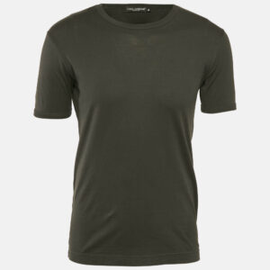Dolce & Gabbana Dark Grey Jersey Crew Neck T-Shirt S
