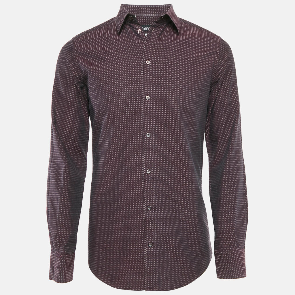 Dolce & Gabbana Gold Patterned Cotton Button Front Shirt M