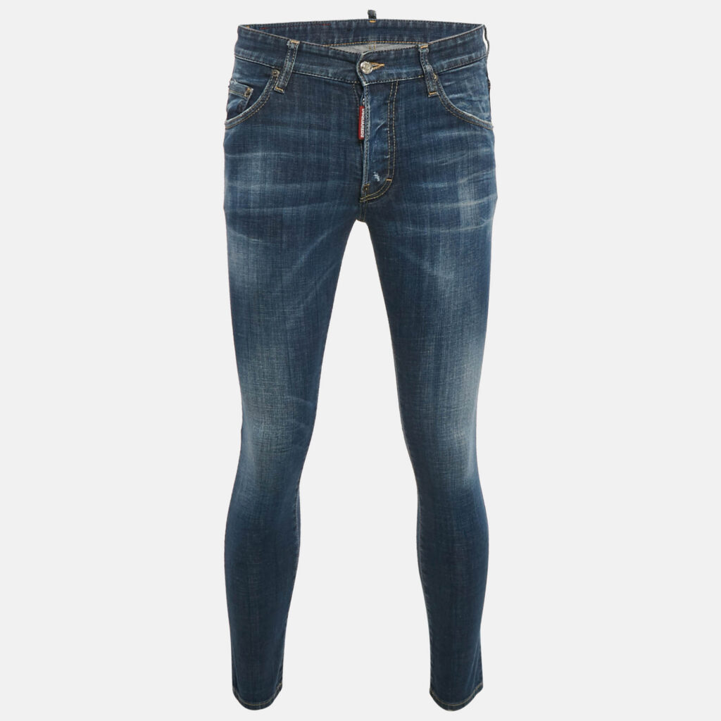 Dsquared2 Blue Faded Denim Skater Jeans S Waist 31"