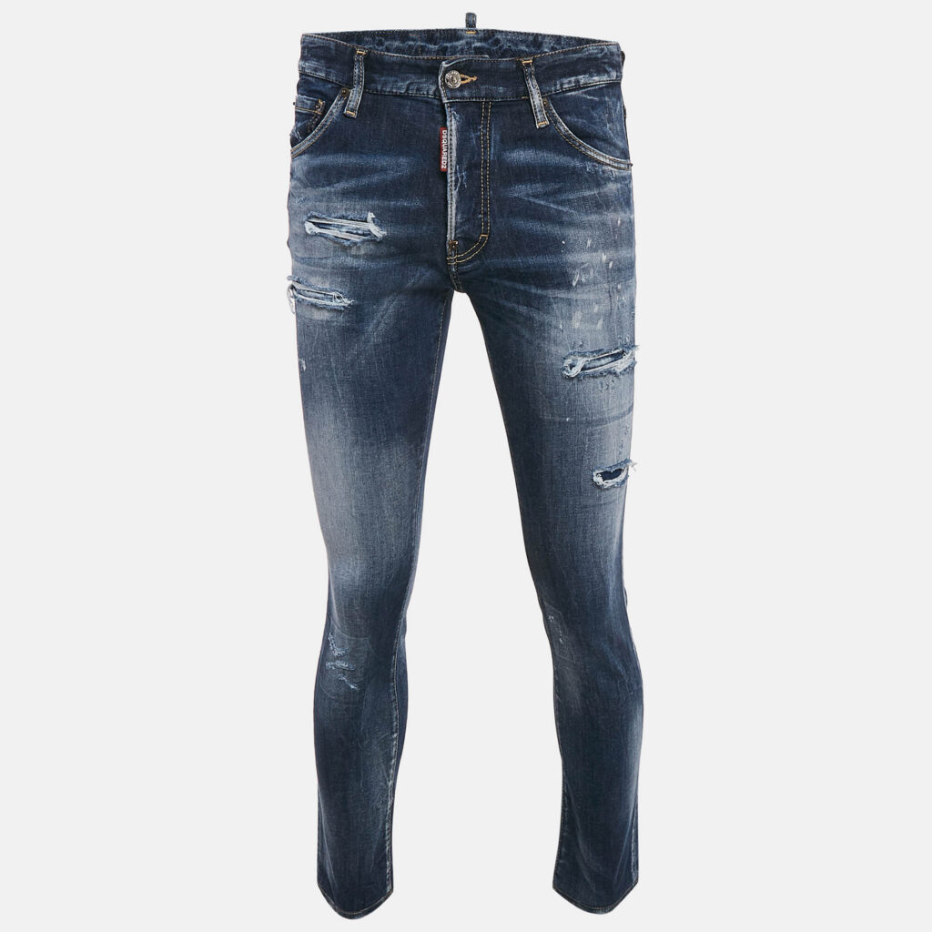 Dsquared2 Blue Distressed Denim Cool Guy Jeans S Waist 31"