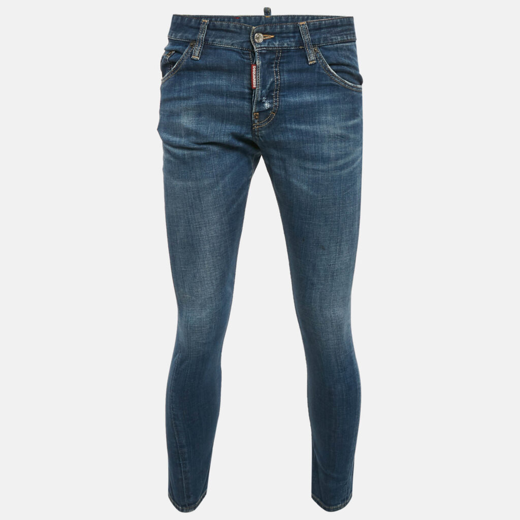 Dsquared2 Blue Faded Denim Sexy Twist Jeans M Waist 32"