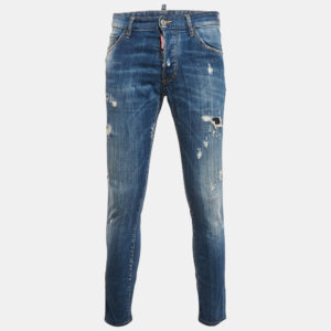 Dsquared2 Blue Distressed Denim Cool Guy Jeans S Waist 30"