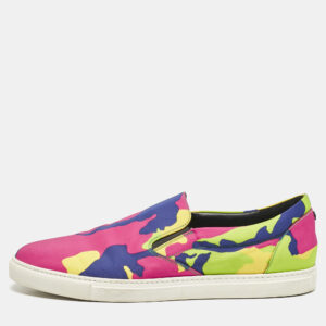 Dsquared2 Multicolor Canvas Slip On Sneakers Size 45
