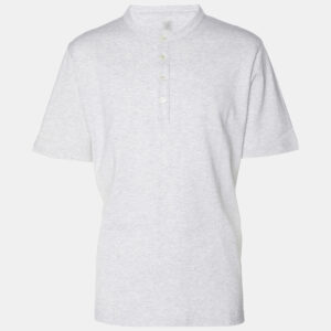 Elevety Grey Jersey Henley T-Shirt XL