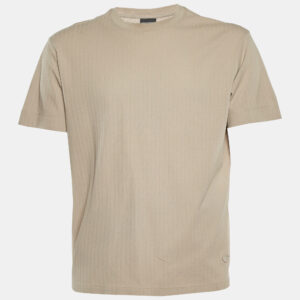 Burberry Beige House Check Stretch Cotton Button Front Shirt M