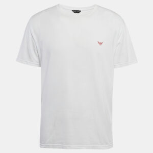 Emporio Armani Underwear White Cotton Jersey T-Shirt XL
