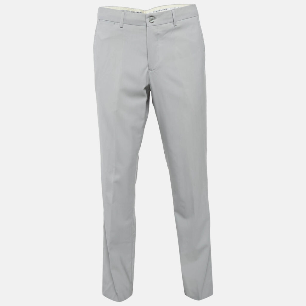 luxury-men-emporio-armani-used-clothes-p1107130-001 Emporio Armani Grey Virgin Wool Formal Trousers XL