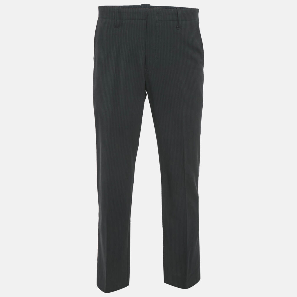 luxury-men-emporio-armani-used-clothes-p1107331-001 Emporio Armani Black Eteropolitan Line Wool Trousers S