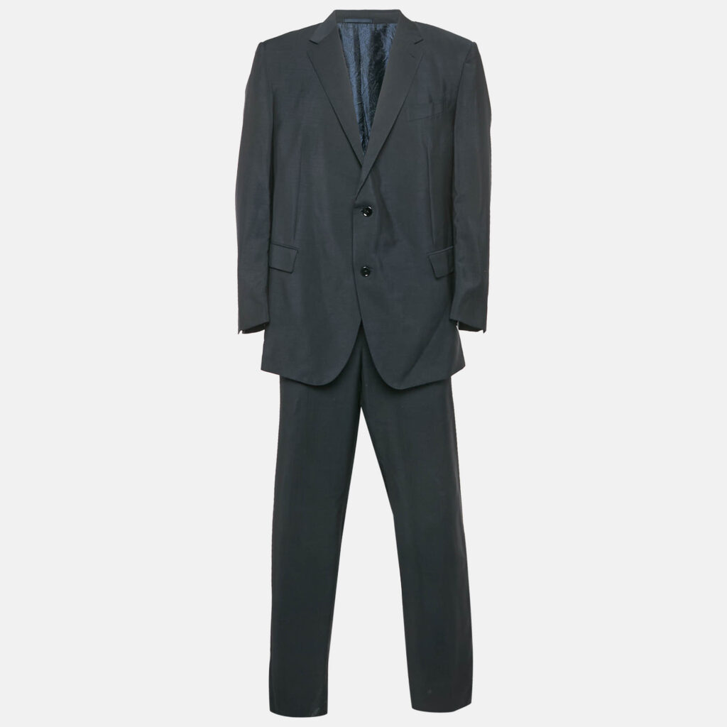 luxury-men-ermenegildo-zegna-new-clothes-p1150262-001 Ermenegildo Zegna Navy Blue Wool Blend Made To Wear Suit 6XL