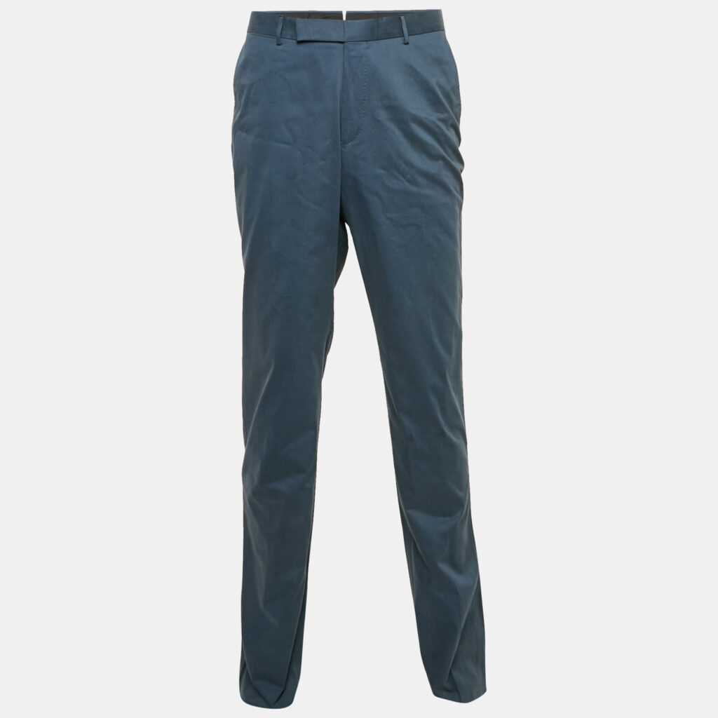 luxury-men-ermenegildo-zegna-new-clothes-p1153230-005 Ermenegildo Zegna Blue Cotton Trousers XXXL