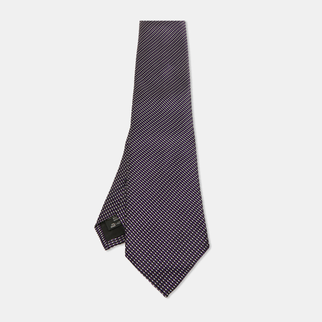 luxury-men-ermenegildo-zegna-used-accessories-p1120584-001 Ermenegildo Zegna Purple Patterned Silk Tie