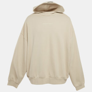 Fear of God Essentials Logo Print Cotton Hoodie XL