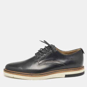 Fendi Navy Blue Leather Lace Derby Size 45