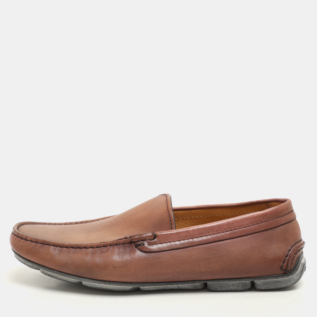 luxury-men-giorgio-armani-used-shoes-p1148452-004.jpg Giorgio Armani Brown Leather Loafers Size 40