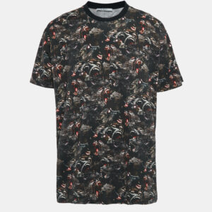Givenchy Black Baboons Print Jersey Crew Neck T-Shirt M