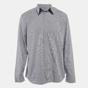 Givenchy Blue/Multicolor Gingham Cotton Button Front Shirt XXXL