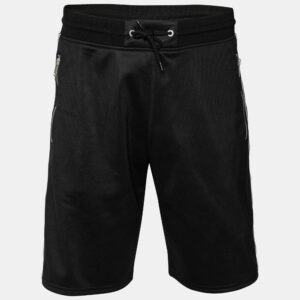 Givenchy Black Jersey Logo Tape Trimmed Shorts M