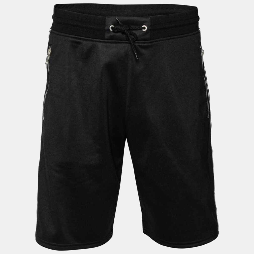luxury-men-givenchy-used-clothes-p626224-001-2 Givenchy Black Jersey Logo Tape Trimmed Shorts M