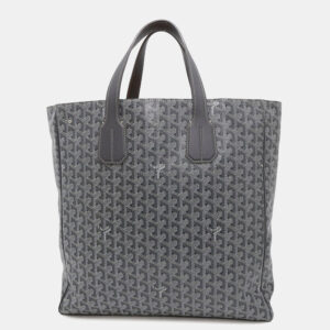 Goyard Sack Voltaire Gray PVC Coated Canvas Tote Bag