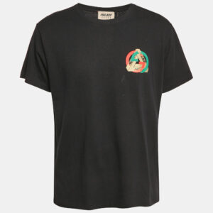 Gucci x Palace Black Logo Print Cotton Crew Neck T-Shirt S