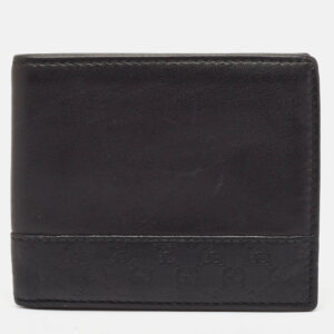 Gucci Black Microguccissima Leather Bifold Wallet