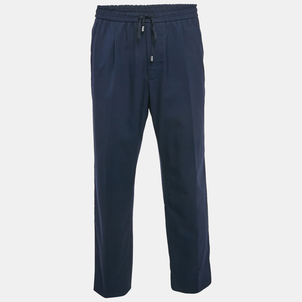 Gucci Navy Blue Wool Slack Pants XL
