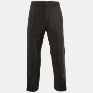 Gucci Black Mohair & Wool Tailored Pants S/Waist 34"