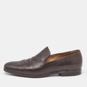 Louis Vuitton Brown Leather Monte Carlo Loafers Size 41.5