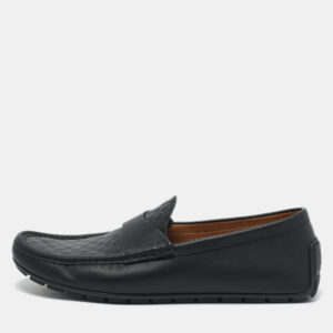 Hermes Black Leather View Slide Sandals Size 39.5