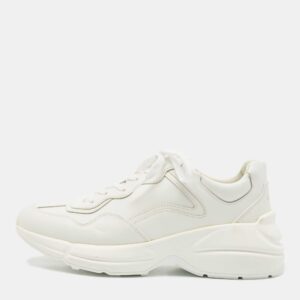 Balenciaga Yellow Mesh and PVC Track Clear Sole Sneakers Size 42