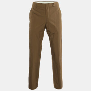 Hermes Brown Cotton Regular Fit Pants L/Waist 36.5"