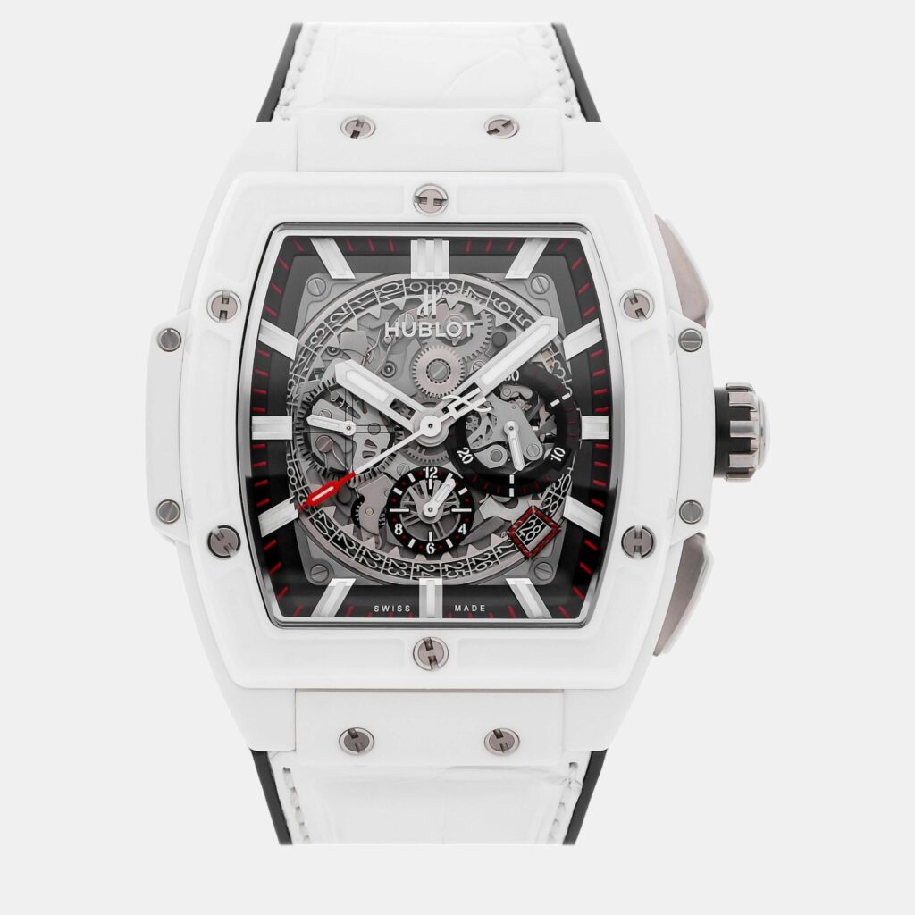 luxury-men-hublot-used-watches-p1025327-002 Hublot Skeleton Ceramic Big Bang 601.HX.0173.LR Automatic Men's Wristwatch 45 mm