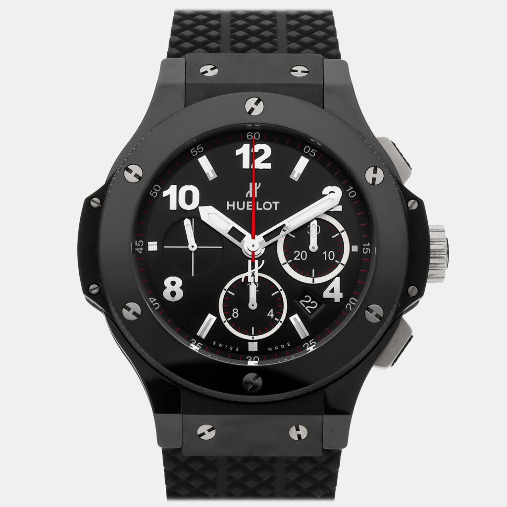 luxury-men-hublot-used-watches-p1115535-004 Hublot Big Bang Chronograph Black Magic 301.CX.130.RX 44 mm Automatic Chronograph Men's Wristwatch 44MM