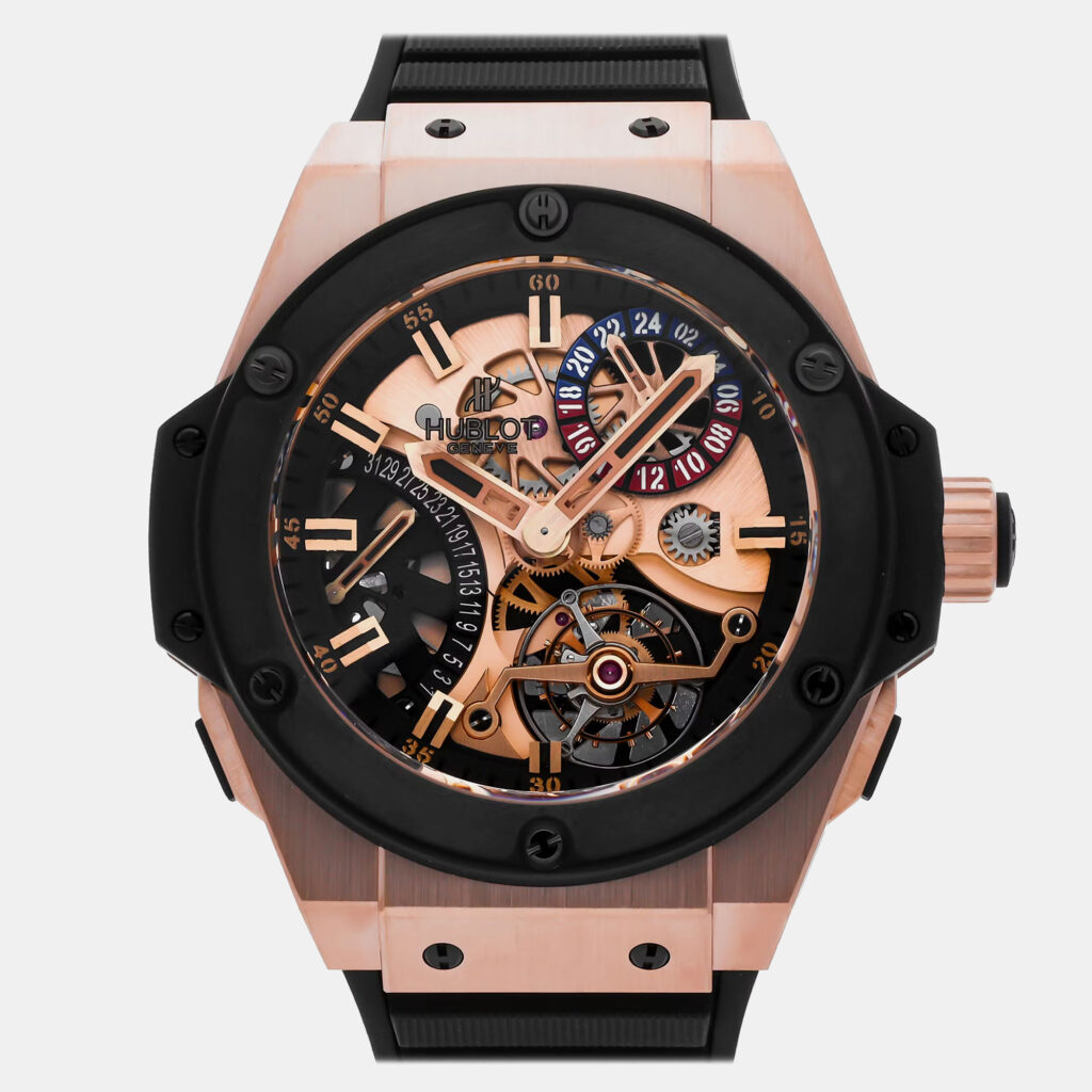 luxury-men-hublot-used-watches-p1129716-004 Hublot Big Bang King Power Tourbillon GMT 706.OM.1180.RX Manual Winding Men's Wristwatch 48 mm
