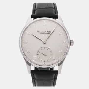 IWC Silver Platinum Portugieser IW5441-06 Manual Winding Men's Wristwatch 42 mm