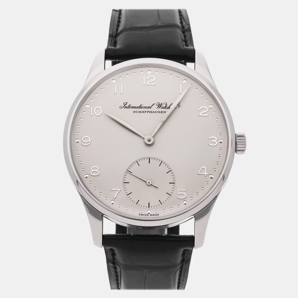 luxury-men-iwc-used-watches-p1078416-002 IWC Silver Platinum Portugieser IW5441-06 Manual Winding Men's Wristwatch 42 mm