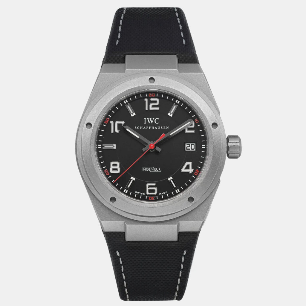 luxury-men-iwc-used-watches-p1099243-005 IWC Black Titanium Ingenieur IW322703 Automatic Men's Wristwatch 42 mm
