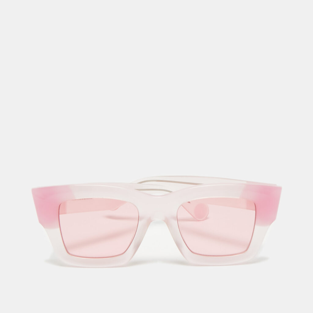 luxury-men-jacquemus-used-accessories-p1166709-001 Jacquemus Two Tone Pink Les Lunettes Baci Square Sunglasses