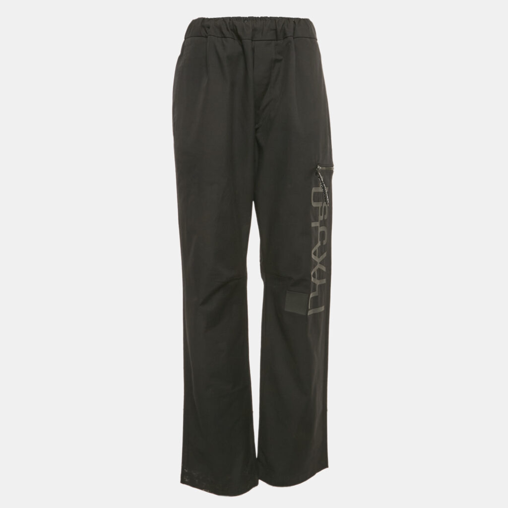 luxury-men-just-cavalli-used-clothes-p1108146-001 Just cavalli Black Logo Print Cotton Blend Track Pants M