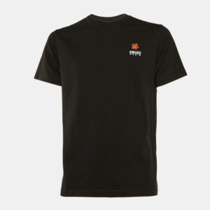 Kenzo Black Cotton Knit Boke Flower Applique T-Shirt S