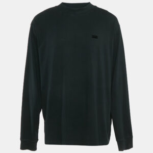 Kith Black Logo Print Cotton Crew Neck Sweatshirt XXL