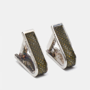 Lanvin Enamel Sterling Silver Cufflinks