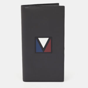 Louis Vuitton Black Leather America's Cup E-Zip Long Wallet