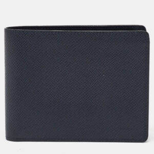 Louis Vuitton Navy Blue Leather Multiple Bifold Wallet