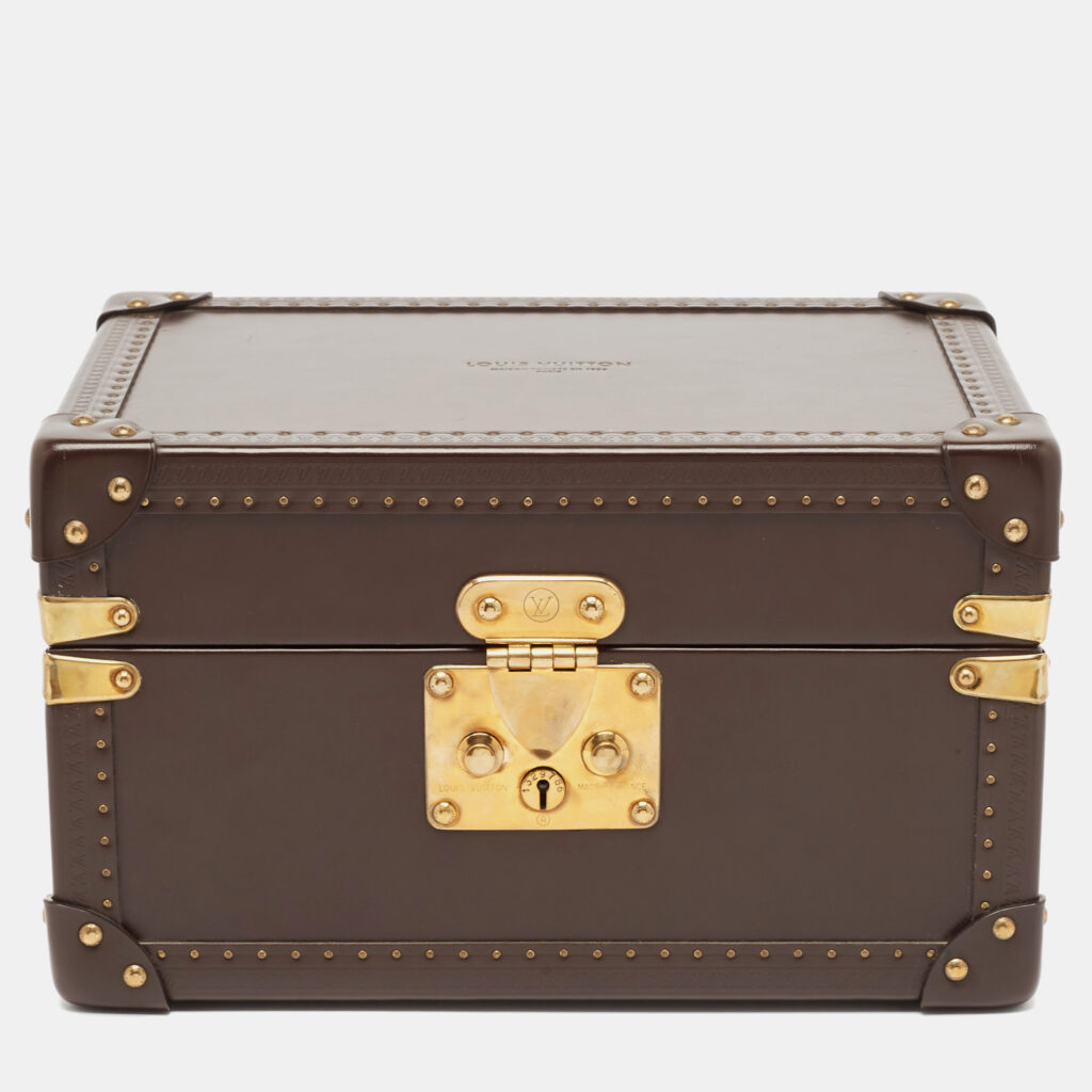 luxury-men-louis-vuitton-used-accessories-p1044579-011 Louis Vuitton Brown Leather Boite Montre Case